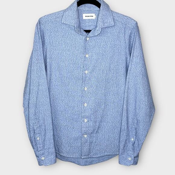 TAYLOR STITCH heavyweight organic cotton blue button up shirt size 36 (xs) - Picture 1 of 4